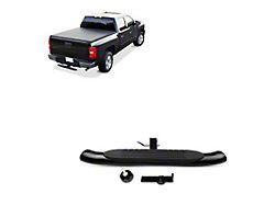 4-Inch Oval Hitch Step for 2-Inch Receiver; Black (Universal; Some Adaptation May Be Required)