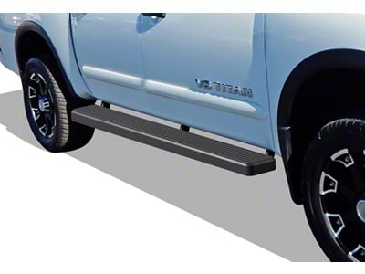 6-Inch iStep Running Boards; Black (16-24 Titan XD Crew Cab)