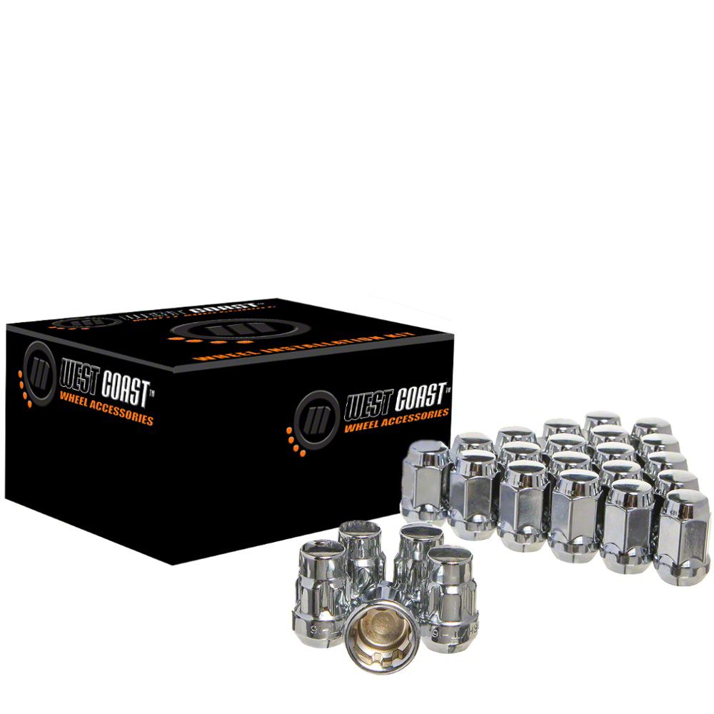 Titan XD Chrome Acorn Lug Nuts; M14x1.5; Set of 24 (16-24 Titan XD ...