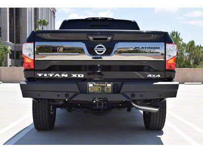 Elevation Rear Bumper; Textured Black (16-24 Titan XD)