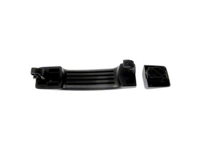 Exterior Door Handle; Rear Driver or Passenger Side; Black (16-18 Titan XD Crew Cab)