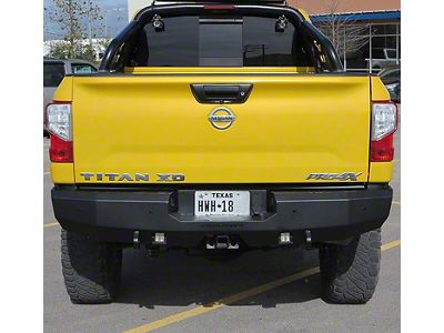 Fortis Rear Bumper; Textured Black (16-24 Titan XD)