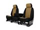 Genuine Neoprene Custom 1st Row Bench Seat Covers; Tan/Black (16-24 Titan XD w/ Bench Seat)