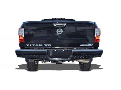 HD Replacement Rear Bumper; Semi-Gloss Black (16-24 Titan XD)