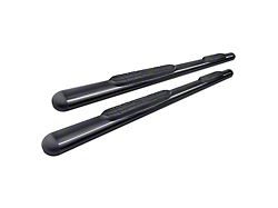 Premier 4 Oval Nerf Side Step Bars without Mounting Kit; Black (16-24 Titan XD Crew Cab)