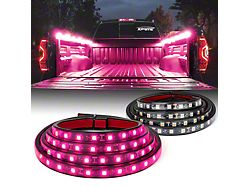 Spire 2 Series LED Truck Bed Light Strips; Pink (Universal; Some Adaptation May Be Required)