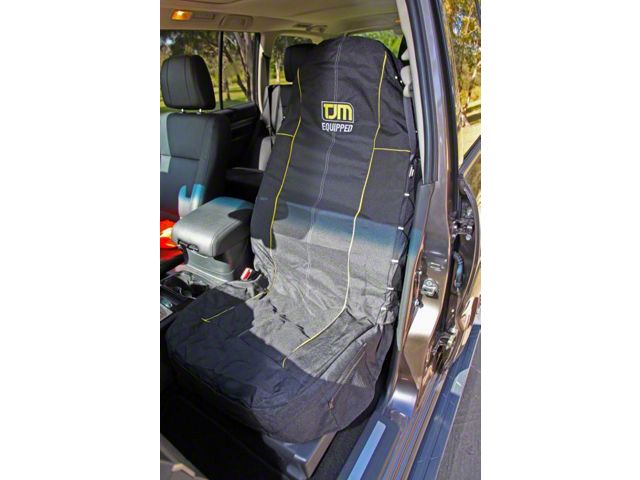 TJM Front Bucket Seat Covers; Black (Universal; Some Adaptation May Be Required)