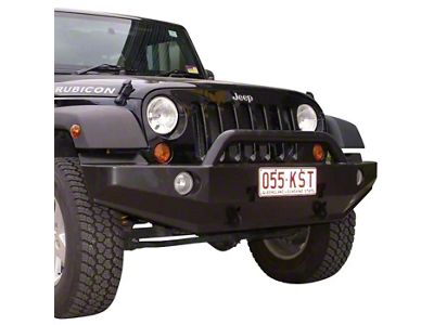 TJM Explorer Heavy Duty Front Bumper; Black (07-18 Jeep Wrangler JK)