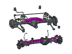 TMR Customs Dana 30 Front/Dana 44 Rear Axle Armor Kit (07-18 Jeep Wrangler JK, Excluding Rubicon)