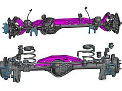 TMR Customs Dana 44 Front/Dana 44 Rear Axle Armor Kit (07-18 Jeep Wrangler JK Rubicon)