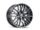 Touren TR91 Matte Black Brushed with Dark 6-Lug Wheel; 22x9.5; 18mm Offset (04-15 Titan)