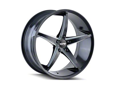 Touren TR70 Gloss Black Milled 5-Lug Wheel; 17x7.5; 40mm Offset (05-15 Tacoma)