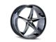 Touren TR70 Gloss Black Milled 5-Lug Wheel; 20x8.5; 35mm Offset (05-15 Tacoma)