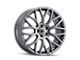 Touren TR76 Gloss Graphite 5-Lug Wheel; 17x8; 35mm Offset (05-15 Tacoma)