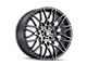 Touren TR78 Matte Black Brushed with Dark 5-Lug Wheel; 18x8; 40mm Offset (05-15 Tacoma)