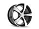 Touren TR9 Gloss Black Machined 5-Lug Wheel; 17x7; 20mm Offset (05-15 Tacoma)