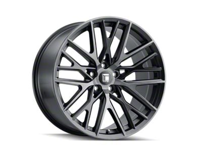 Touren TR91 Matte Black Brushed with Dark 6-Lug Wheel; 22x9.5; 18mm Offset (05-15 Tacoma)