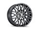 Touren TR78 Matte Black Brushed with Dark 5-Lug Wheel; 18x8; 40mm Offset (21-24 Bronco Sport)