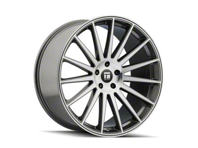 Touren TR92 Gloss Graphite Machined 5-Lug Wheel; 18x8; 35mm Offset (21-24 Bronco Sport)