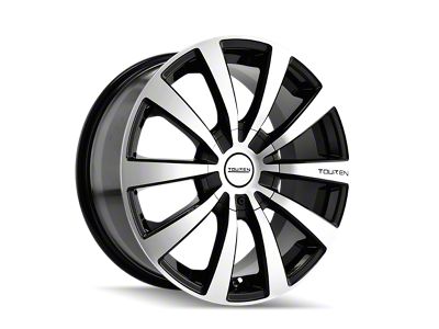 Touren TR3 Gloss Black Machined Wheel; 17x7; 40mm Offset (14-23 Jeep Cherokee KL)