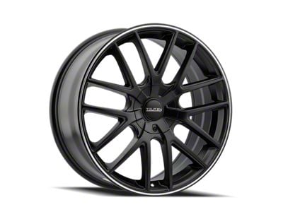 Touren TR60 Matte Black Wheel; 17x7.5; 20mm Offset (14-23 Jeep Cherokee KL)