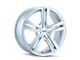 Touren TR62 Gloss Hyper Silver Machined Wheel; 17x7; 40mm Offset (14-23 Jeep Cherokee KL)