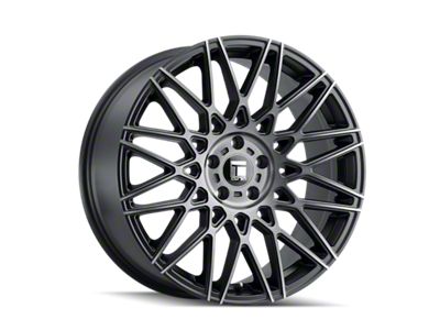 Touren TR78 Matte Black Brushed with Dark Wheel; 18x8; 40mm Offset (84-01 Jeep Cherokee XJ)