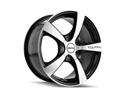 Touren TR9 Gloss Black Machined Wheel; 17x7; 42mm Offset (14-23 Jeep Cherokee KL)