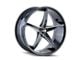 Touren TR70 Gloss Black Milled Wheel; 17x7.5; 40mm Offset (93-98 Jeep Grand Cherokee ZJ)