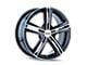 Touren TR62 Gloss Black Machined Wheel; 16x7; 40mm Offset (15-23 Jeep Renegade BU)