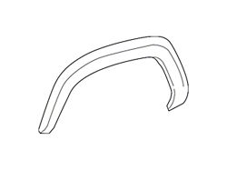 Toyota TRD Off-Road/Pro Fender Flare; Rear Passenger Side (16-23 Tacoma)