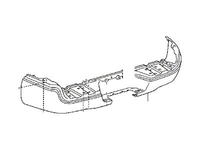 Toyota Rear Step Bumper Shell; Chrome (05-15 Tacoma)