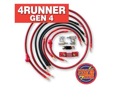 ToyotaCables Big 7 Battery Cable Kit; 1/0GA (03-09 4.0L 4Runner)