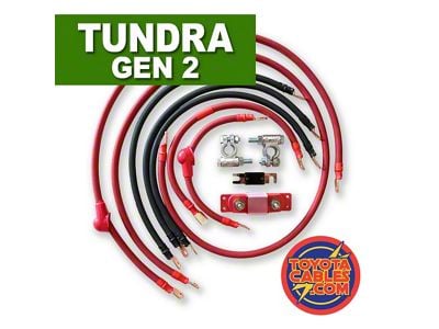 ToyotaCables Big 7 Battery Cable Kit; 1/0GA (07-21 5.7L Tundra)