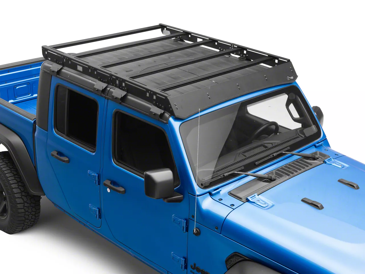 Trailrax Jeep Gladiator Modular Full Roof Rack With Standard Wind 