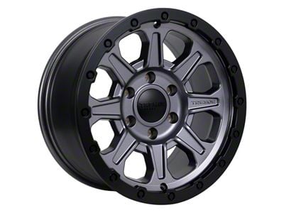 Tremor Wheels 103 Impact Graphite Grey with Black Lip 6-Lug Wheel; 17x8.5; 0mm Offset (03-09 4Runner)