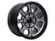 Tremor Wheels 103 Impact Graphite Grey with Black Lip 6-Lug Wheel; 17x8.5; 0mm Offset (03-09 4Runner)