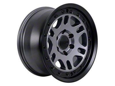 Tremor Wheels 105 Shaker Graphite Grey with Black Lip 6-Lug Wheel; 17x8.5; 0mm Offset (03-09 4Runner)