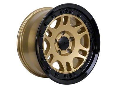 Tremor Wheels 105 Shaker Gloss Gold with Gloss Black Lip 5-Lug Wheel; 17x8.5; 0mm Offset (07-13 Tundra)