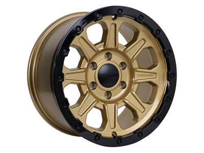 Tremor Wheels 103 Impact Gloss Gold with Gloss Black Lip 6-Lug Wheel; 17x8.5; 0mm Offset (2024 Tacoma)