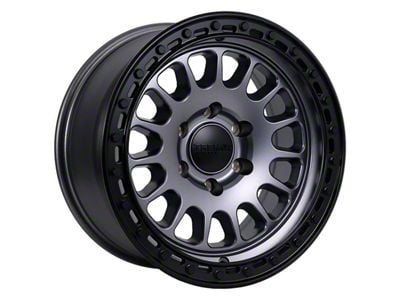 Tremor Wheels 104 Aftershock Graphite Grey with Black Lip 6-Lug Wheel; 20x9; 0mm Offset (2024 Tacoma)