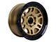 Tremor Wheels 105 Shaker Gloss Gold with Gloss Black Lip 6-Lug Wheel; 17x8.5; 0mm Offset (2024 Tacoma)