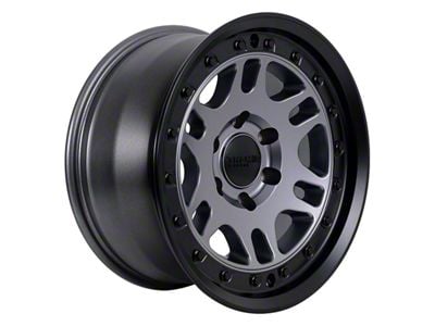 Tremor Wheels 105 Shaker Graphite Grey with Black Lip 6-Lug Wheel; 17x8.5; 0mm Offset (2024 Tacoma)