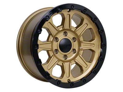 Tremor Wheels 103 Impact Gloss Gold with Gloss Black Lip 6-Lug Wheel; 20x9; 0mm Offset (22-24 Bronco Raptor)