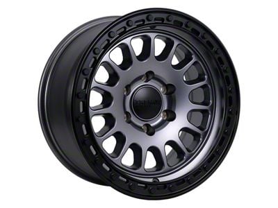 Tremor Wheels 104 Aftershock Graphite Grey with Black Lip 6-Lug Wheel; 20x9; 0mm Offset (21-24 Bronco, Excluding Raptor)