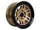 Tremor Wheels 105 Shaker Gloss Gold with Gloss Black Lip 6-Lug Wheel; 17x8.5; 0mm Offset (22-24 Bronco Raptor)