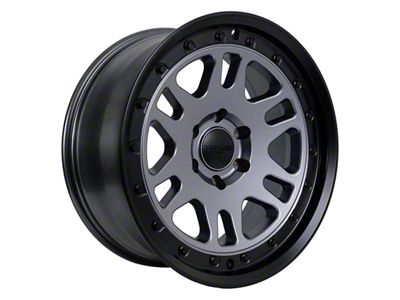 Tremor Wheels 105 Shaker Graphite Grey with Black Lip 6-Lug Wheel; 20x9; 0mm Offset (21-24 Bronco, Excluding Raptor)