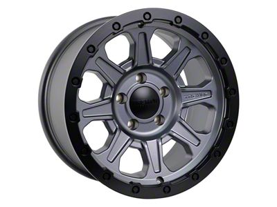 Tremor Wheels 103 Impact Graphite Grey with Black Lip Wheel; 20x9 (20-24 Jeep Gladiator JT)