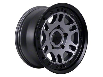 Tremor Wheels 105 Shaker Graphite Grey with Black Lip Wheel; 17x8.5 (20-24 Jeep Gladiator JT)