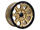 Tremor Wheels 103 Impact Gloss Gold with Gloss Black Lip Wheel; 17x8.5; 0mm Offset (05-10 Jeep Grand Cherokee WK, Excluding SRT8)